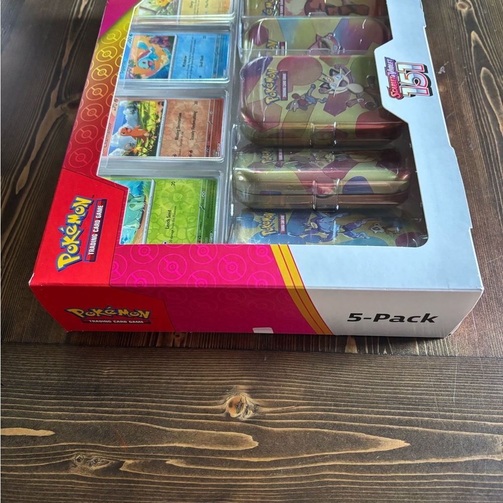 Pokémon 151 5 Mini Tin Set (MEOWTH) with 4 Promo Cards SEALED BOX - Picture 6 of 15